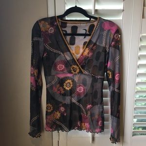 ST MARTINS Reversible Long Sleeve Nylon Blouse